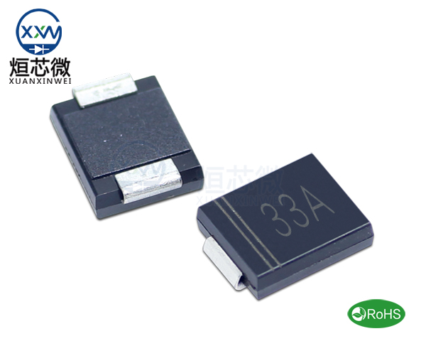 1.5SMC33A參數(shù),TVS二極管1.5SMC33A瞬態(tài)抑制二極管